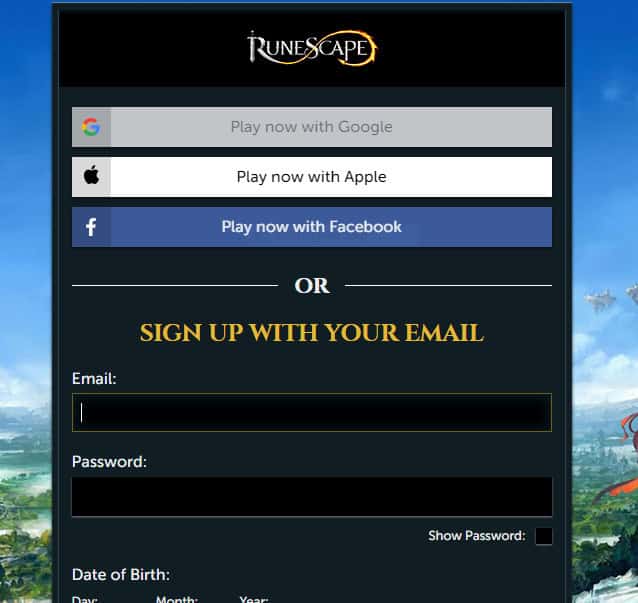 sign up
