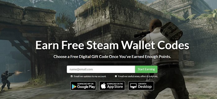 earn free steam wallet codes