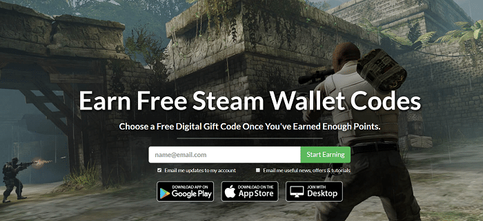 Earn Free Steam Wallet Codes