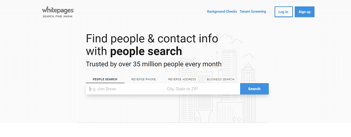 whitepages people search