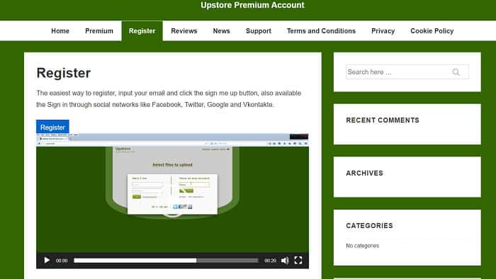 register upstore