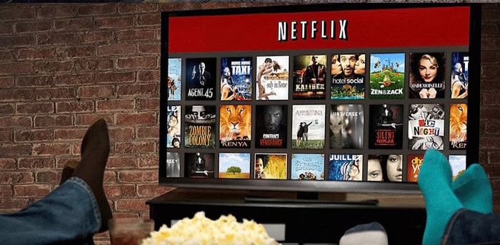 watching netflix with friends