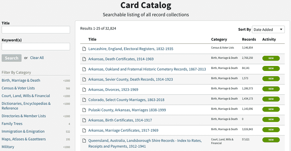 card catalog