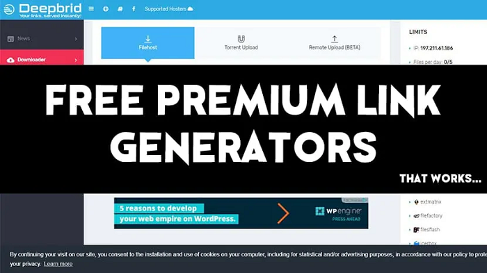 Benefits Of Free Use Of 1fichier Premium Link Generator