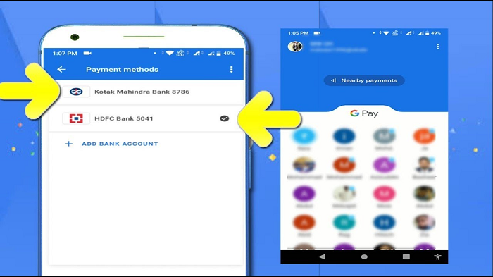 Adding an Account on Google Pay