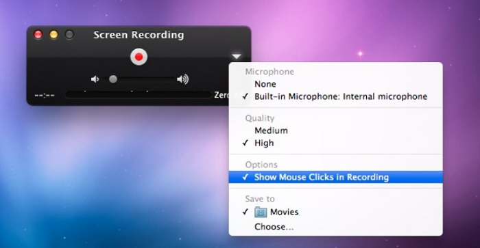 use mac’s built-in screen recording feature