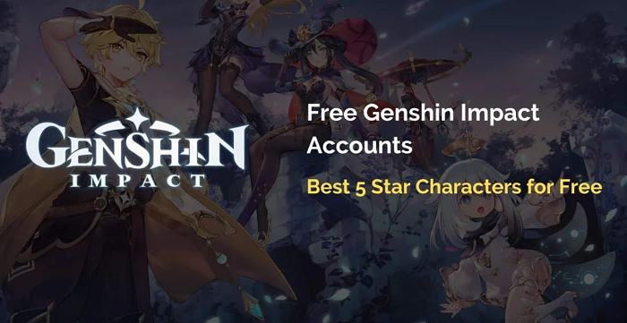 free genshin impact account