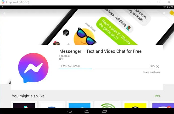 sucessfully install facebook messenger