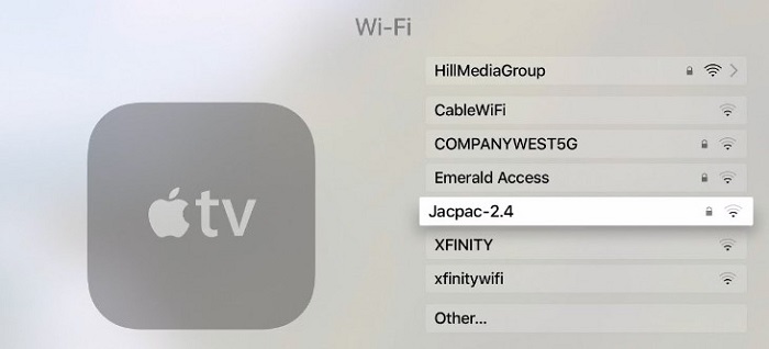 apple tv wifi