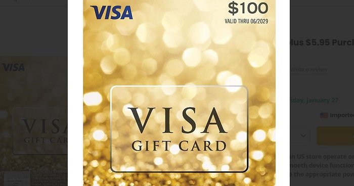 buy visa gift card with paypal visa card