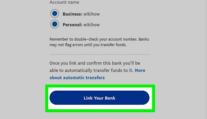bank with paypal
