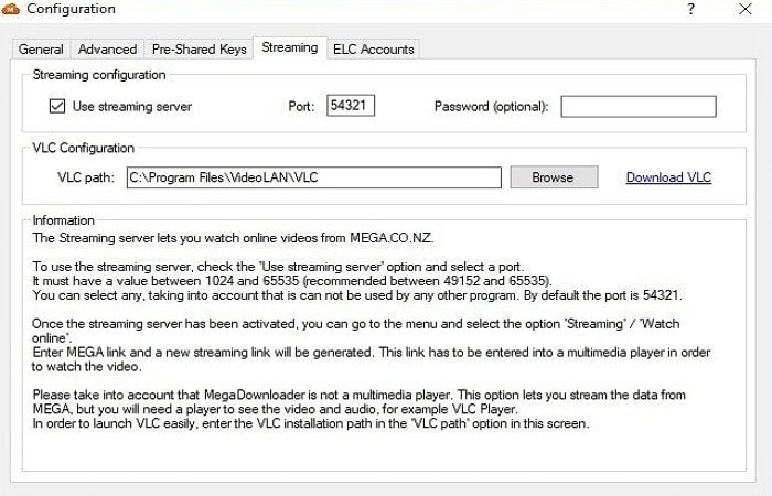 config megadownloader