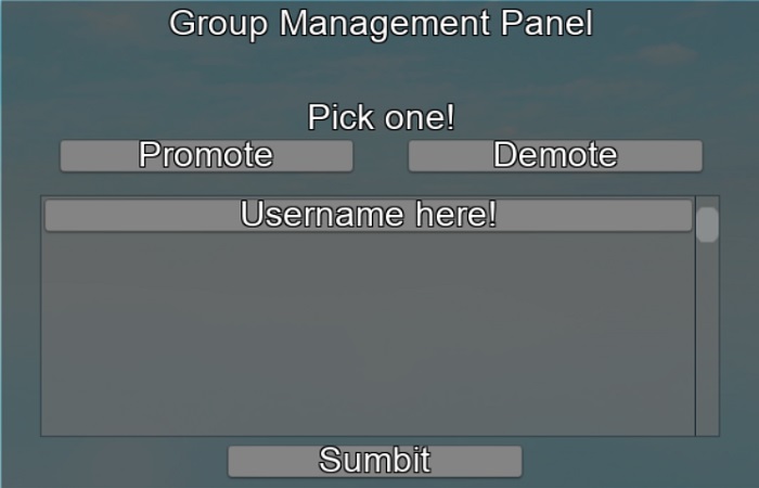 group panel