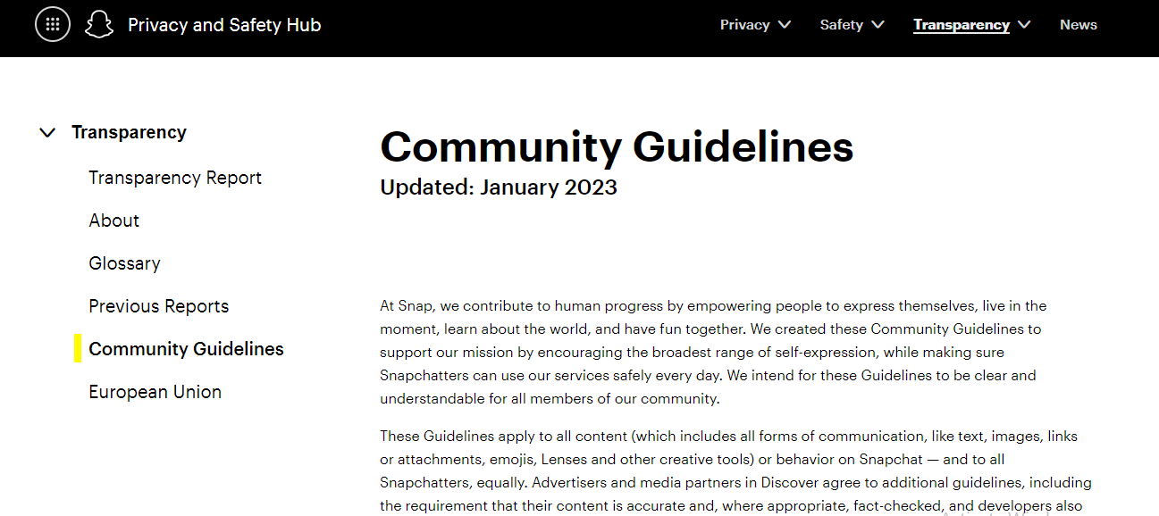 community guideline