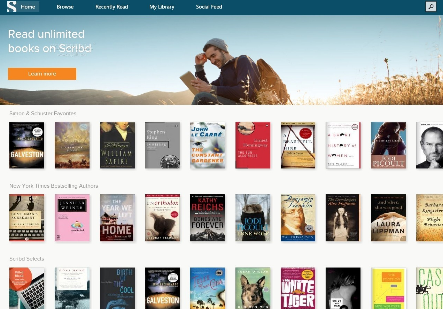 scribd home page