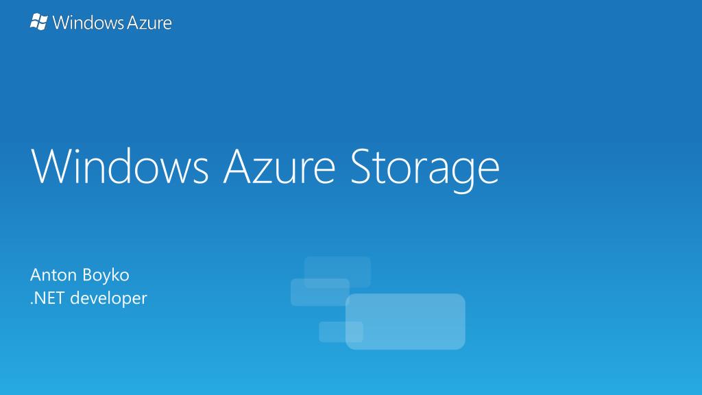 azure storage