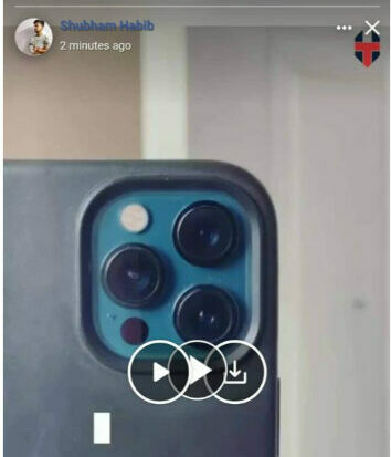 dot icon on facebook story