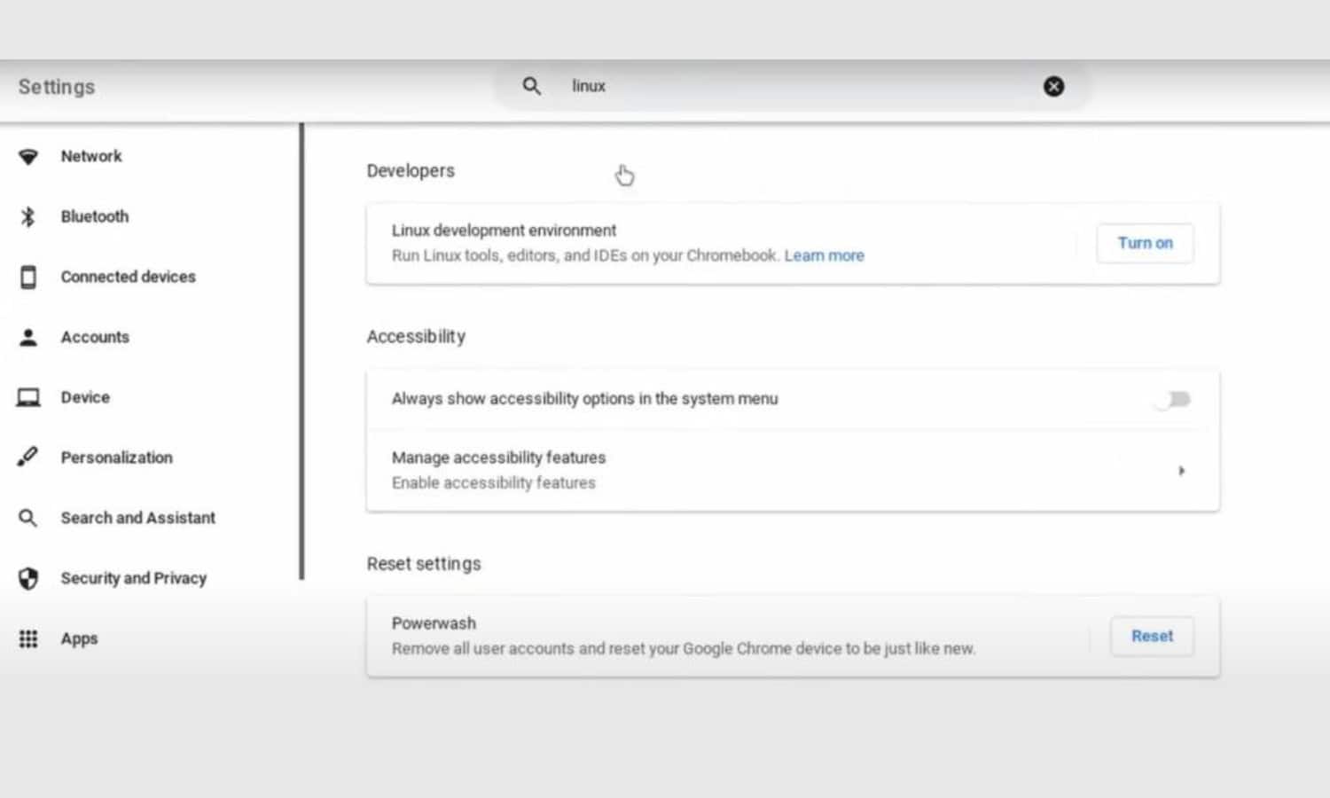 linux development environment