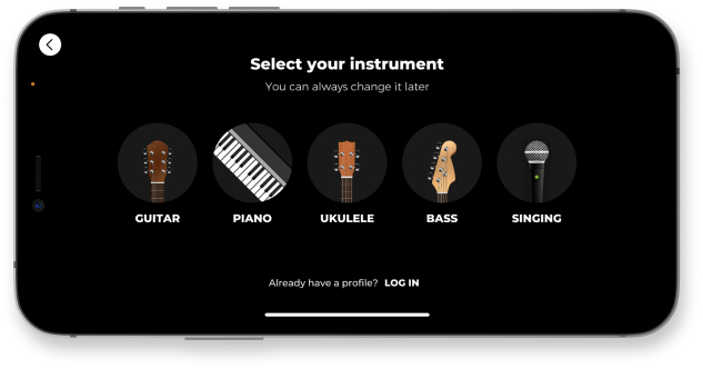 select your instrument